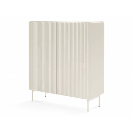 Komoda ryflowana kszmir 100 cm 2-drzwiowa MIGEL